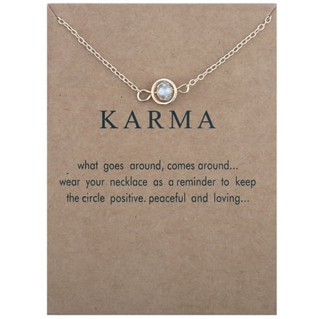 Jewelry VerPetridure Circle Crystal Clavicle Chain Card Necklace Personalized Jewelry Gift Holiday Necklace