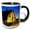 Black/White, variant on 3drose, Usa, Washington, Walla Walla, Barn - Us48 Rdu0110 - Richard Duval, 11oz Two-tone Red Mug