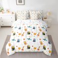 thumbnail image 2 of Manfei Kawaii Dinosaur Dino 7-Piece Twin Bedding Sets,Rocket Planet Pattern Bedding Comforter Set,Colorful Stars Print Sheet Sets For Boys,Microfiber Bedroom Decor Reversible, 2 of 8