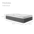 thumbnail image 2 of Colchón Individual Confort Foam + 2 Almohadas Standar + Juego de Sabanas + Complemento, 2 of 8