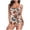 Multicolor, variant on Busydd Womens Swimsuits Fashion Square Neck Monokini Swimsuits Hawaiian Tropical Floral Print Tummy Control Swimwear High Waisted Halter Beachwear Modest Full Coverage Tie Side One Piece Swimsuit