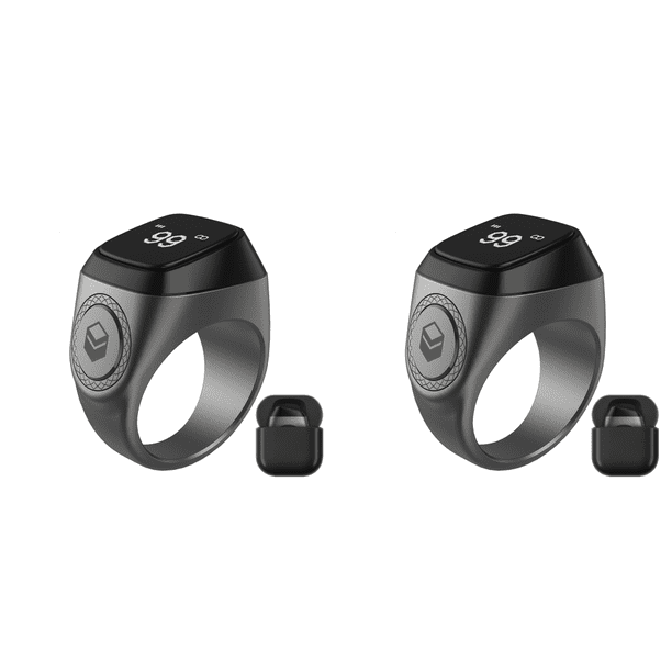 Anillos Inteligentes 20 Mm Anillo Contador Cuentas Musulmanes Compatible Con Dientes OLED () Azul