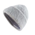 thumbnail image 2 of Only Moment Women Beanie Warm Winter Hats Grey Polyester Thermal Polar Fleece Ski Stocking Skull Cap for Men and Women One Size, 2 of 4