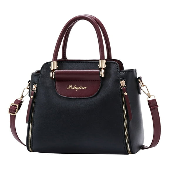 Otqutp Handbag Ladies Purses Women Bag Versatile PU Leather Crossbody Bag Single Shoulder Bag Leather Shoulder Bag One Shoulder Crossbody Bag(Black,One Size)