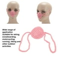 thumbnail image 4 of Hand Knitted Nose Warmer Cotton Nose Cover with Rope Design Unisex Multifunctional Nose Protector for Skiing, Snowboarding, Running, for Winter Outdoors Activities, 4 of 7