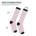 thumbnail image 2 of Lsque Flamingo On Checkered Pattern Sport Compression Socks for Men & Women 15-20 mmHg Knee High Nurse Pregnant Running Medical and Travel Athletic, 2 of 6