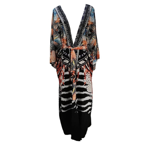 ZPAQI Loose Women Cardigan Flowy Kimono Beach Cardigan Long Bikinis Cover Ups Dresses