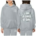 thumbnail image 4 of Teen Christian Sweatshirts Long Sleeve Warm Graphic Hoodies Loose Pullover and Sweatpants 2 Pcs Winter Clothes Size 12-13 Years Boys Clothes Cute&nbsp;Boys Girls&nbsp;Clothing, 4 of 5