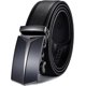 thumbnail image 1 of Cinturón de trinquete para hombre Cinturones deslizantes de cuero genuino ajustable, 1 of 4