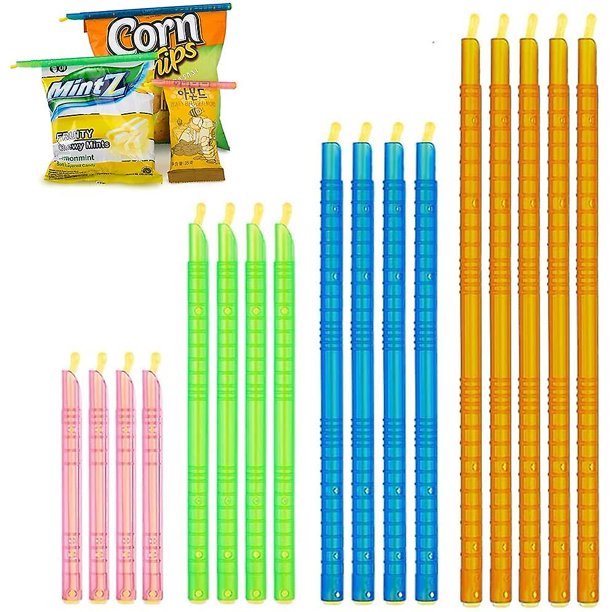Palos selladores de bolsas YONGSHENG 16 piezas clips de plástico para alimentos