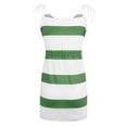 thumbnail image 6 of CALAFEBILA Womens Sundresses for Beach Vacation Sleeveless V-neck Striped Mini Sun Dress Pockets Lace-up Tank Dress Short Women's Dresses, 6 of 8