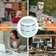 thumbnail image 4 of Thermos for hot food, lunch box, thermal lunch box stackable hot food insulated box 304 stainless steel round lunch box sealed food containers (double), 4 of 5
