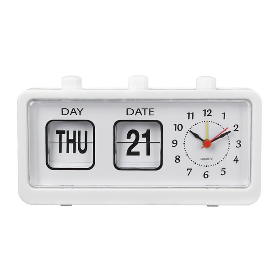 YSNOOWE Clock White 1Pack 7.9X3.7X1.8In