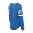 thumbnail image 3 of Women's New Era  Blue Detroit Lions Throwback Lace-Up Long-Sleeve T-Shirt, 3 of 5