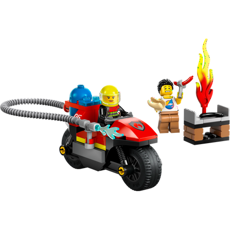LEGO - City Fire Rescue Motorcycle Toy Building Set 60410