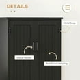 thumbnail image 6 of Topcobe Space-Saving Kitchen Storage Cabinet with Adjustable Shelves & 2 Sliding Doors, Sleek Black Design for Efficient Pantry Organization, 6 of 10