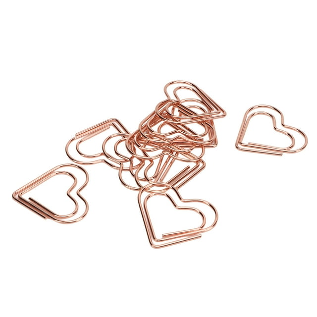 Gold Paper Clips,100Pcs Paper Clips Rose Paperclips Cute Paper Clips Highly Recommended