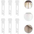 thumbnail image 3 of 10 Pack Vinyle Stores Verticaux Clips de Réparation - pour la Réparation des Stores Verticaux de Fenêtre, Lattes, Rideaux - Blanc, 3 of 5