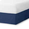 thumbnail image 1 of Faldón de Cama Cepillado Doble Bare Home Colección Premium 1800 Caída de 15 Pulgadas Tamaño Queen Azul Oscuro, 1 of 5
