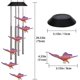 thumbnail image 5 of Campana de viento solar, campanillas de viento de mariposa LED que cambian de color al aire libre de tubos de aluminio, para esposa, mamá, abuela, regalo del día de San Valentín, para jardín, patio, 5 of 5