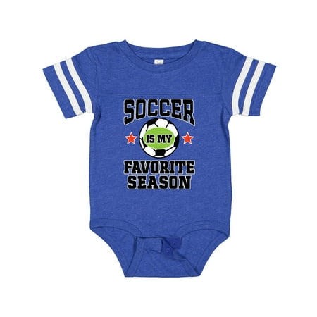 

Inktastic Soccer is My Favorite Season Gift Baby Boy or Baby Girl Bodysuit