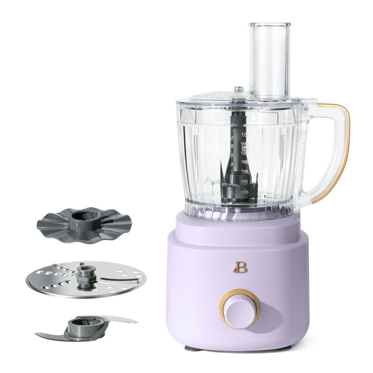 Beautiful 10-Cup Food Processor with Accessories, Lavender by Drew