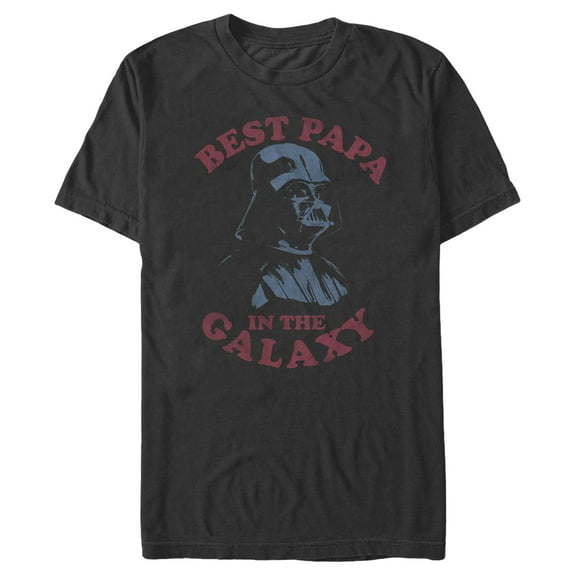 Men's Star Wars: A New Hope Darth Vader Best Papa in the Galaxy  Graphic T-Shirt