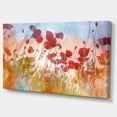 thumbnail image 2 of Cute Poppy Flowers in Sunlight - Floral Canvas Art Print, 2 of 3