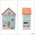 thumbnail image 4 of witspace Christmas Metal Cookie Tins House Shaped Treat Tins Xmas Candy Boxes Party Cookie Tins With Lids Empty Tinplate Box For Christmas Party Supplies (8.5*5.3 in), 4 of 9