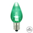 thumbnail image 2 of Vickerman C7 Twinkle Transparent Plastic LED Green Dimmable Bulb, 25 per bag, 2 of 2