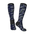thumbnail image 4 of Fotbe Hand Drawn Rockets print Women's Men's Novelty Crew Socks Cotton Socks Knee High Socks for Walking,Running,Nurses,Pregnancy, 4 of 9
