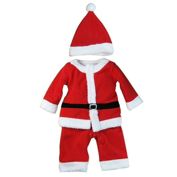 Ropa de Navidad para recién nacidos con gorro Ropa de escalada de algodón para bebés Pelele adorable para bebés (niño, 80 cm)