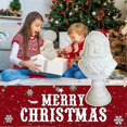 thumbnail image 5 of Classic White Santa Claus Bust Resin Ornament for Festive Indoor and Outdoor Holiday Decor, 5 of 5