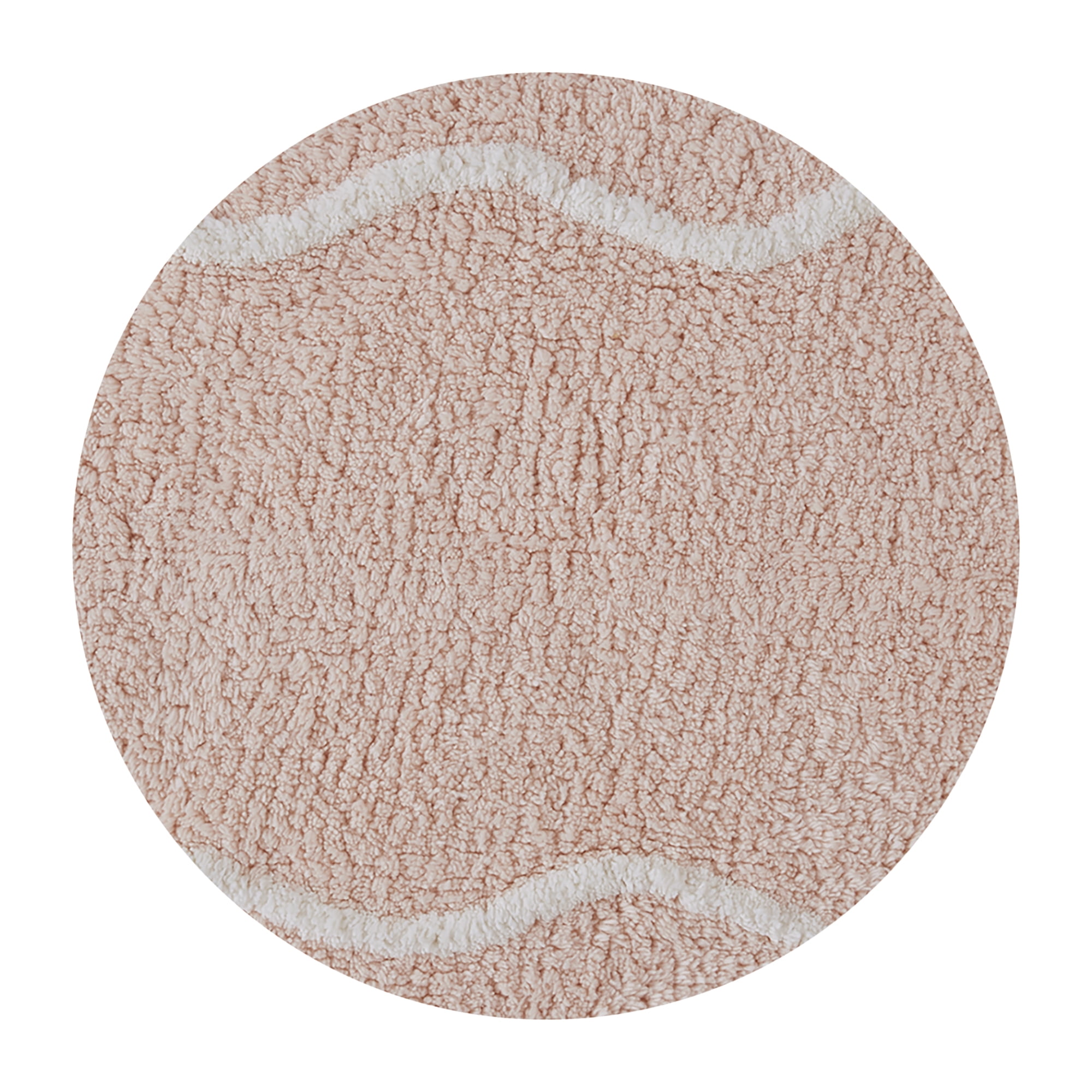 Mainstays Pink Bow Bath Rug, Pink White, 100% Cotton, 16"x24"