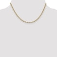 thumbnail image 2 of Diamond2Deal 14K Yellow Gold 2.8mm Semi Solid Rope Chain Necklace for Women 16", 2 of 6