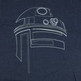 thumbnail image 3 of Star Wars T-Shirt Men's R2D2 Character Outline Design Adult Short Sleeve Tee, 3 of 5