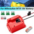 thumbnail image 3 of Power Adapter for Milwaukee M18 18V Battery with Fuse for RC Car, Robotics, 3 of 5