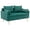 Green - Velvet, variant on Guyou Modern Velvet Loveseat Sofa, 53" Sofa Couch 2 Seat Loveseat with Storage Space and Pillows, Button Tufted Small Sofa for Living Room Bedroom Lounge, White