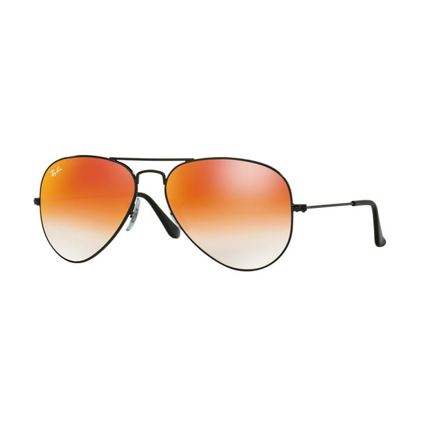tilstrækkelig magi Håndskrift Ray-Ban RB3025 Aviator Large Metal Sunglasses - Size - 58 (Mirror Gradient  Red) - Walmart.com