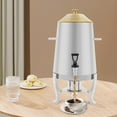 thumbnail image 4 of Coffee Urn With Fuel Holder, 3.5 Gallon/13L Stainless Steel Beverage Dispensers for Coffee Tea Hot Water, Hot Drink Dispenser with Stand, Chafer Urn with Spigot for Parties Catering,Silver, 4 of 9
