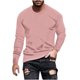 thumbnail image 2 of pstuiky Camisas de invierno de manga larga para hombre, Camisa de manga larga con cuello redondo, color liso, informal y cómoda para hombre. camisetas de hombre m, 2 of 5