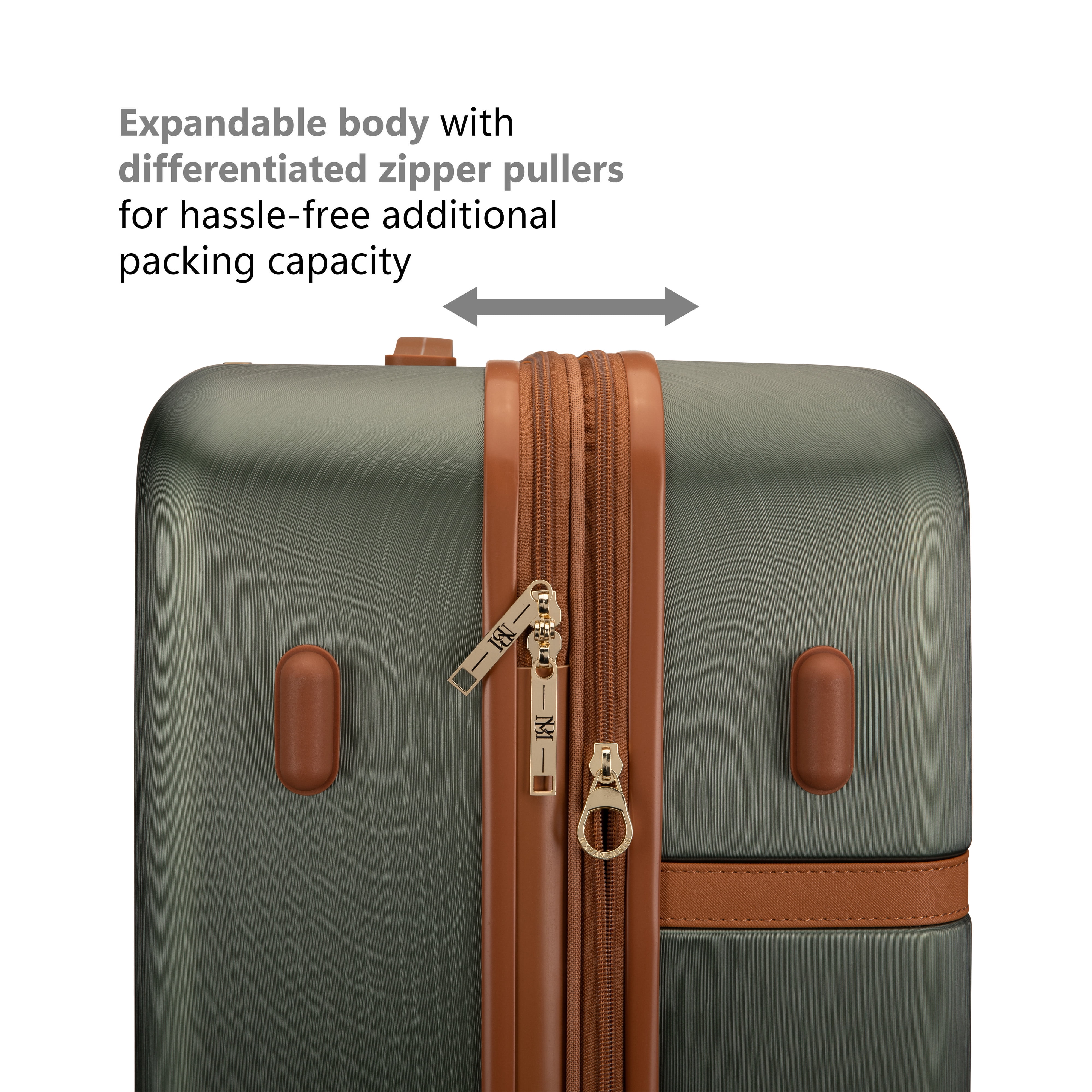 Grace 3 Piece Expandable Retro Luggage Set