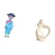 thumbnail image 5 of Estatua de resina, figura de Kabuki asiático, juguete, kimono japonés, muñeca geisha, adorno abstracto, colección artística para amantes, escultura de, 5 of 8