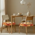 thumbnail image 3 of SEANATIVE Thanksgiving Chair Covers Set of 2 Maple Leaves Dining Chair Covers Square Chair Seat Covers for Dining Chairs Rear-Covered Dinning Chair Upholstered Cover Fall Home Decoration, 3 of 7
