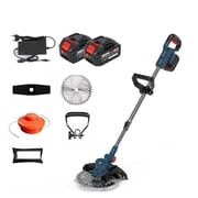 Cordless Lawn Mower Brushless Motor Electric Grass Trimmer Adjustable Length Angle Telescopic Pruning Garden Tools Wire Wheel ,Easy to Use