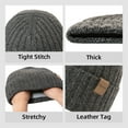 thumbnail image 3 of ZOWYA Winter Hat Thick Knit Beanie with Thermal Lining Snow Skull Cap for Men and Women, 3 of 5