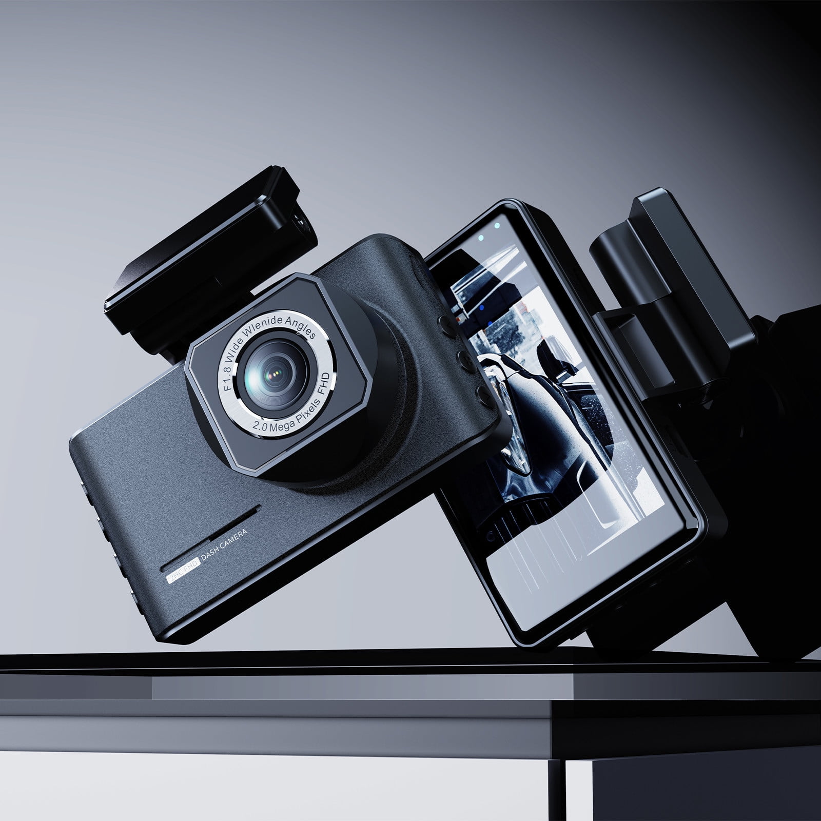 Ywuzuh Dual Channel 1440P Front and Inside Dash Cam Wide Angle,Night Vision,Parking Monitor,Loop Recording,G-Sensor Ywuzuh Dual Channel 1440P Front and Inside Dash Cam Wide Angle,Night Vision,Parking Monitor,Loop Recording,G-Sensor