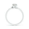 thumbnail image 2 of ANGARA Natural 0.33 Ct. Diamond Solitaire Ring in 14K White Gold for Women (Ring Size: 3), 2 of 9