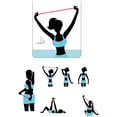 thumbnail image 2 of Yoga Rally Band, Elastic Band, Resistance Band Blue/Pink Treat Frozen Shoulder, Chest Expansion, Beautify Back Muscles, Exercise Arm Strength, 2 of 4