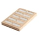 thumbnail image 3 of Vitrina de madera para joyas con cajón y acolchado de piel sintética, para guardar pendientes. C, 3 of 8